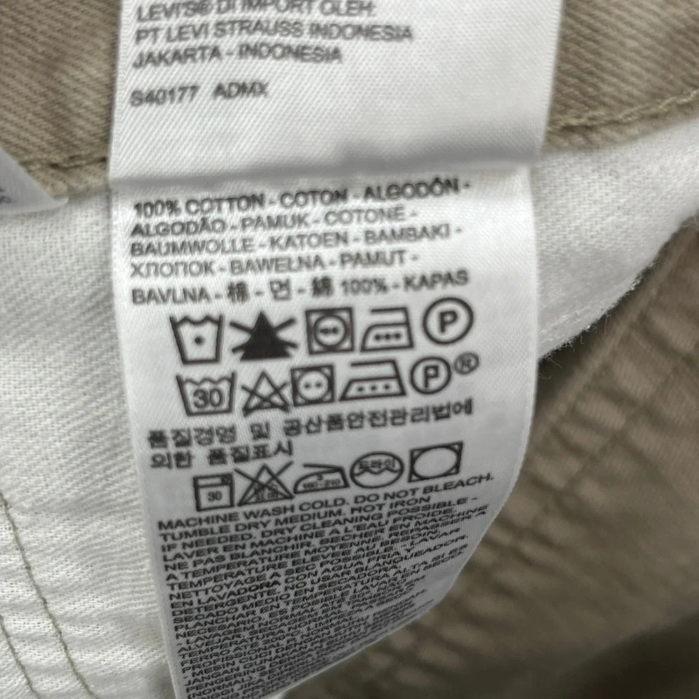 Levis 559 Relaxed Straight Pants Mens 38x30* Khaki Tan Twill Work Utility